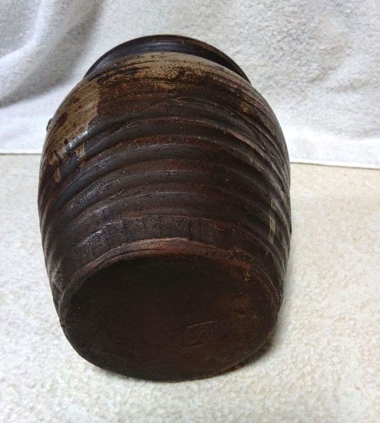 古備前水指 木箱付きA472