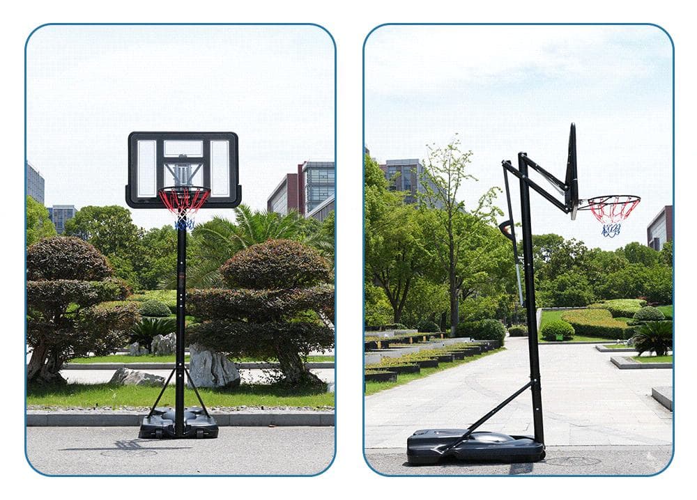 バスケットゴール 屋外 家庭用 230～305cm 高さ6段調節ゴール