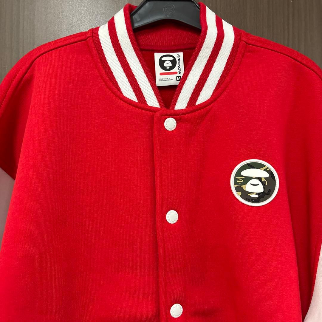 AAPE NOW BUTTON SWEATER スタジャン