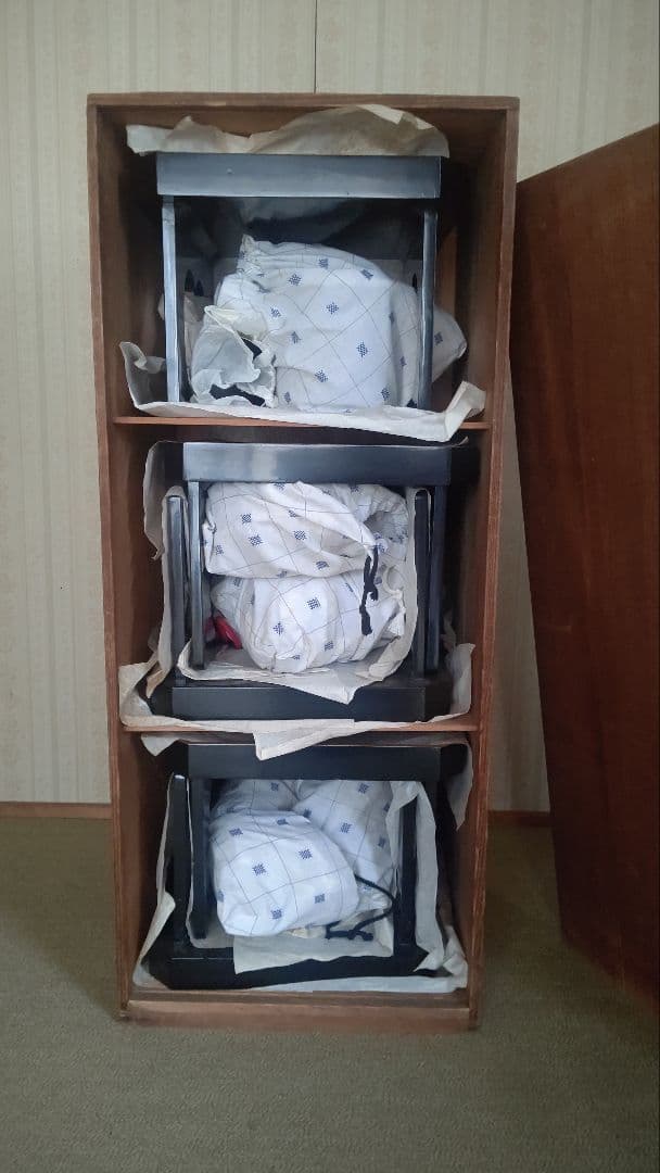 ☆お膳台5客揃い 脚付台 箱入り 旧家のもの