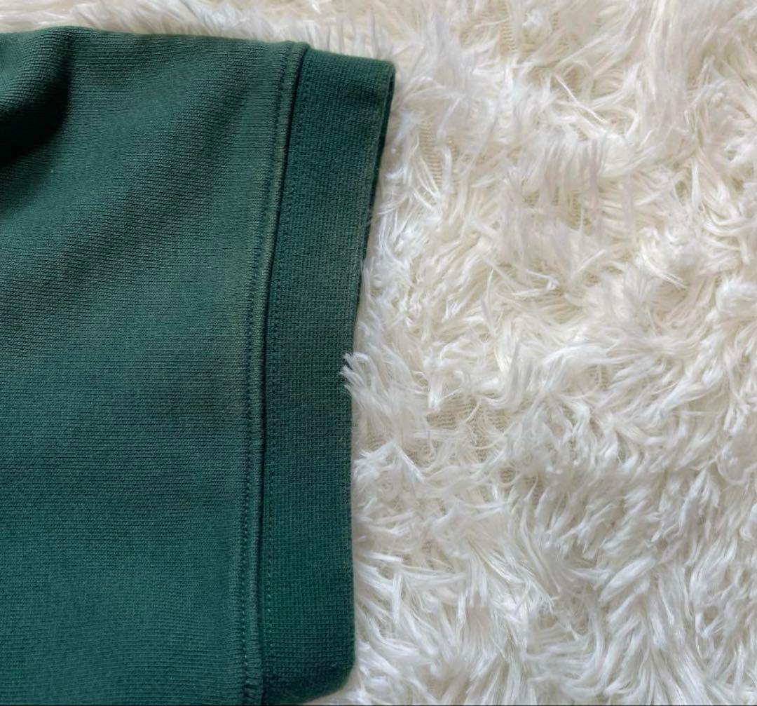 GOLFICKERS ゴルフ ポロシャツ スウェット 半袖グリーンサイズL