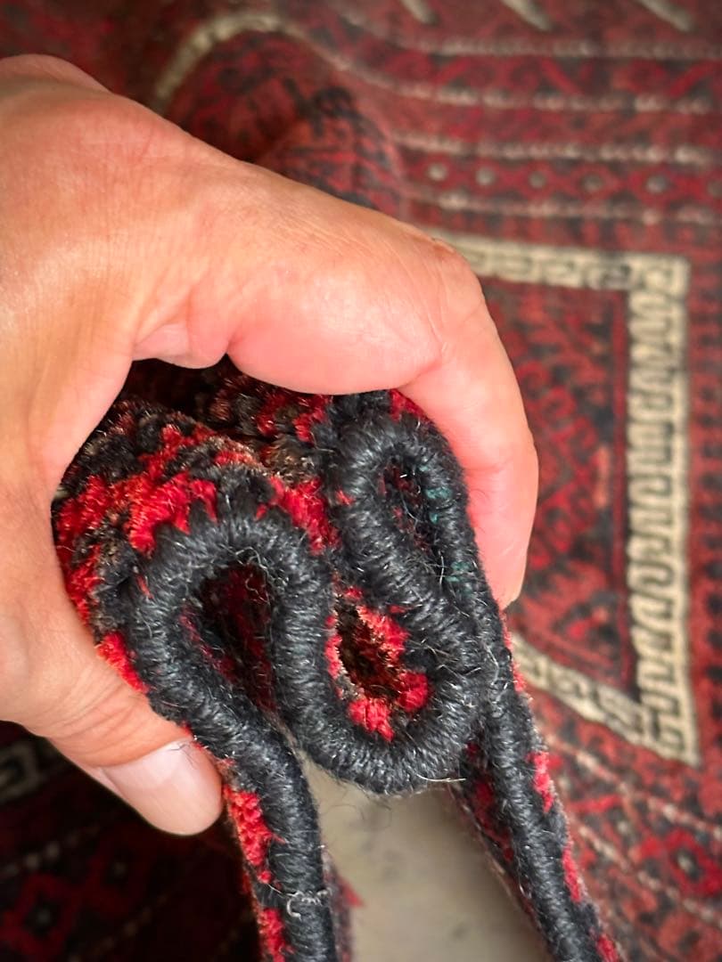 トライバルラグ　ヴィンテージラグ　アフガン　バルーチ族　プリミティブアート　美品