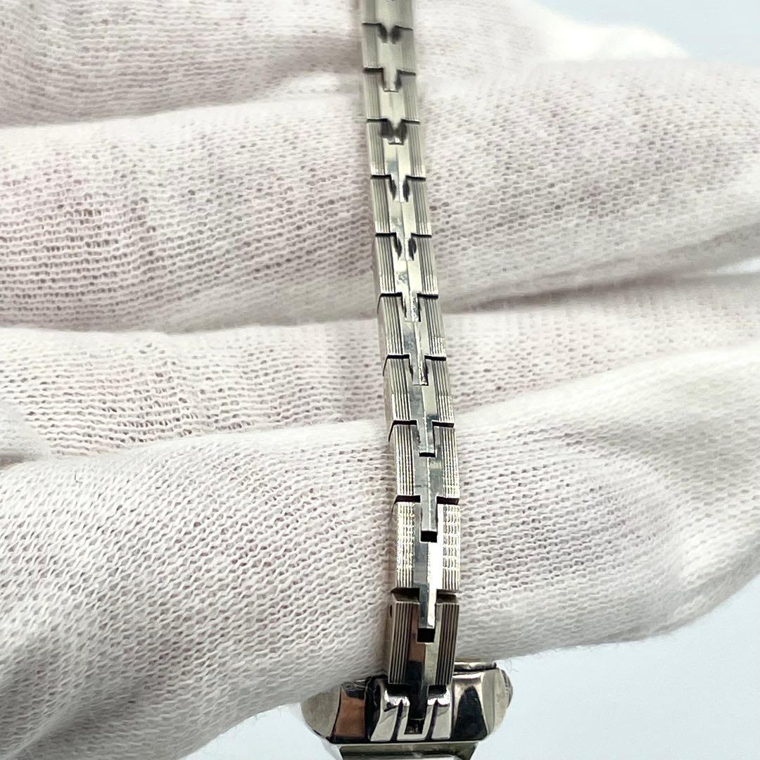 agete アガット 腕時計 クォーツ アナログ パール スクエア ダイヤ