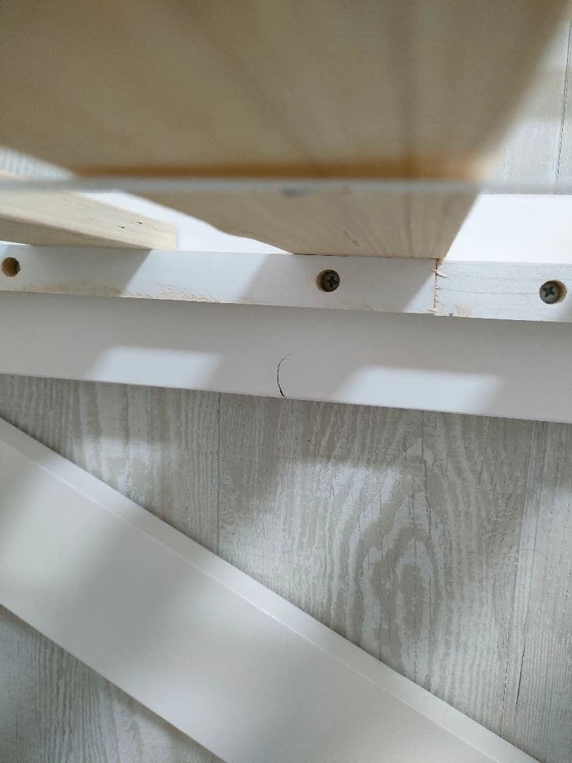 木製ロフトベッド 両面はしご付き 天然木 ハンガーラック付き シングル 北欧風