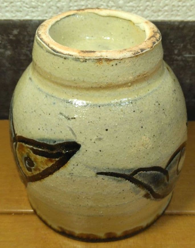 人間国宝 金城次郎 壷屋焼湯呑 栞 共箱 美品 壺屋焼 やちむん