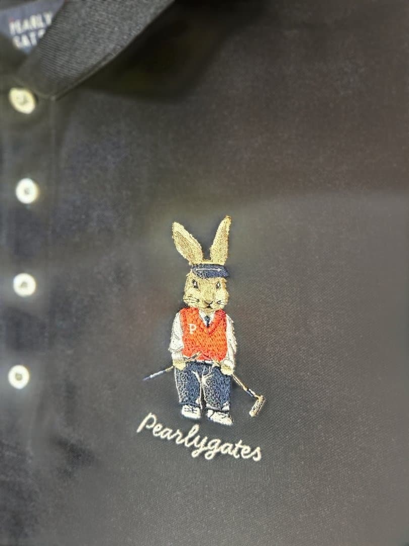 PEARLY GATES 黒 ポロシャツ サイズ6