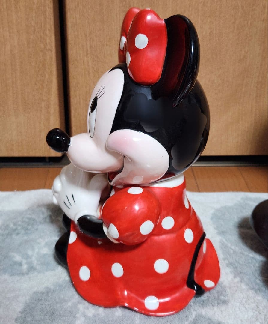 ディズニーランド ミッキー ミニー 陶器 置物 ヴィンテージ レア 当時物