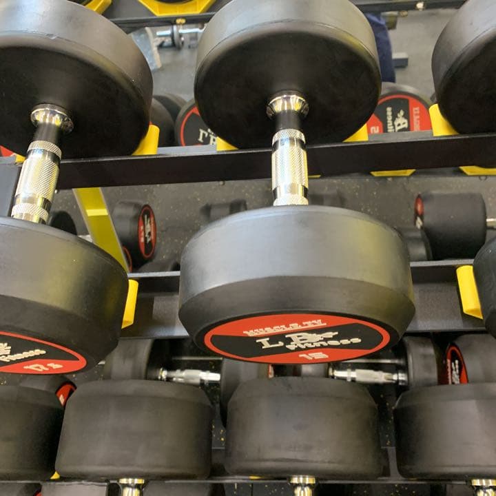 30%割引ラバーダンベル　22.5kg 32.5kg kg各2個