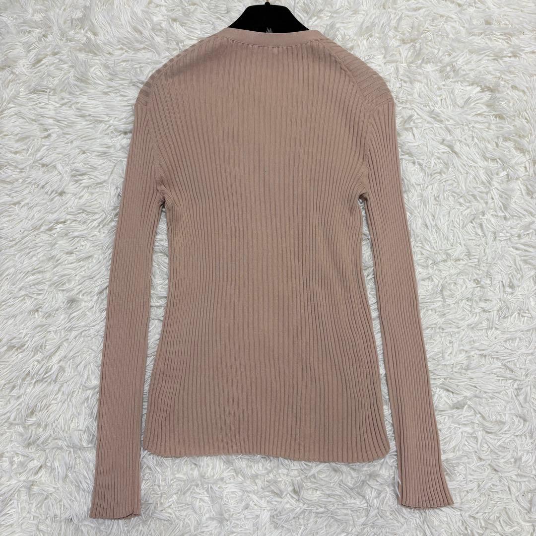 【極美品】イエナ 2025SS イタリア糸RIBVネックカーディガン 洗濯可能