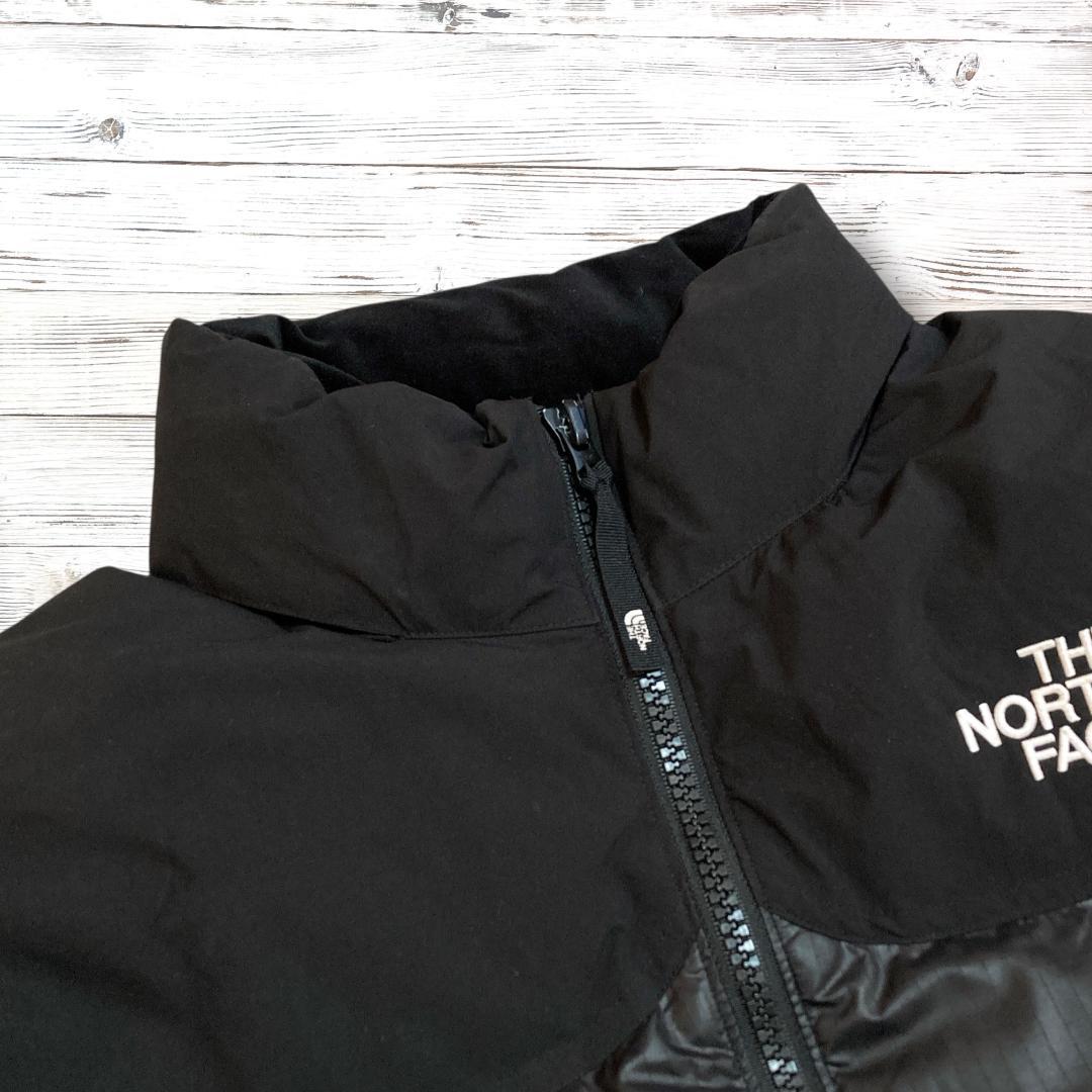 ザノースフェイス ダウンジャケット 刺繍ロゴ ブラック 95(M) 1449