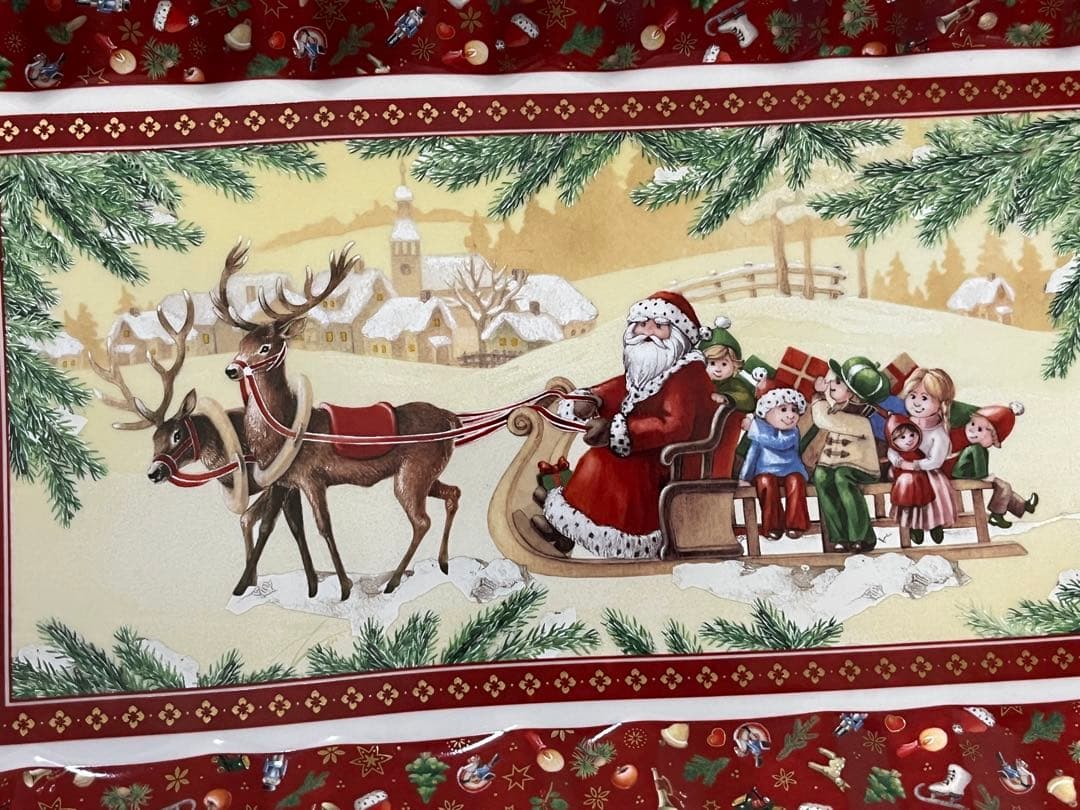 ビレロイボッホ　クリスマス プレート サンタクロース デザイン 超希少