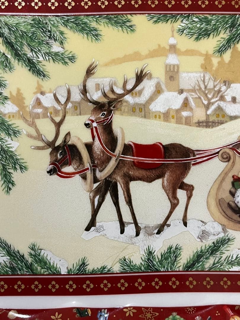 ビレロイボッホ　クリスマス プレート サンタクロース デザイン 超希少