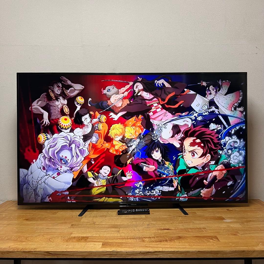 東芝 65V型 4K液晶テレビ 65HL210X REGZA 外付けHDD録画○