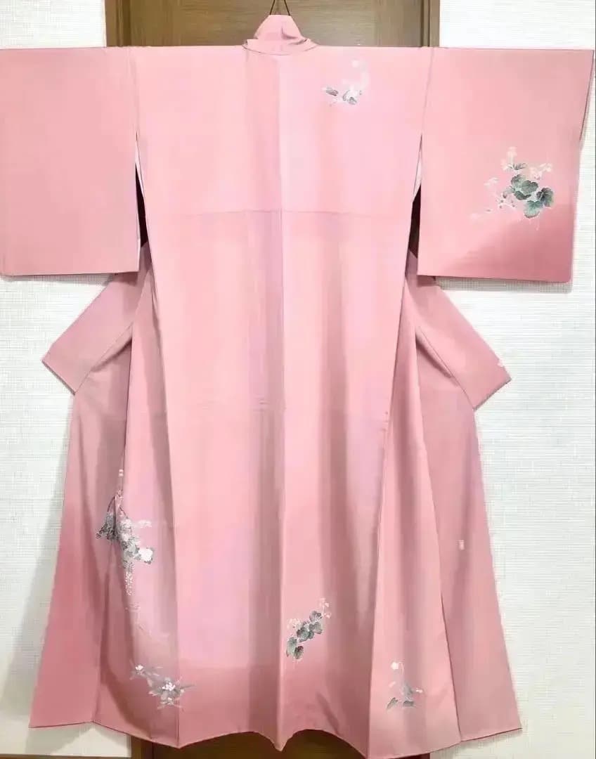 未使用美品 身丈163 上質正絹縮緬 付け下げ 落款有 花籠文ご入園ご入学式