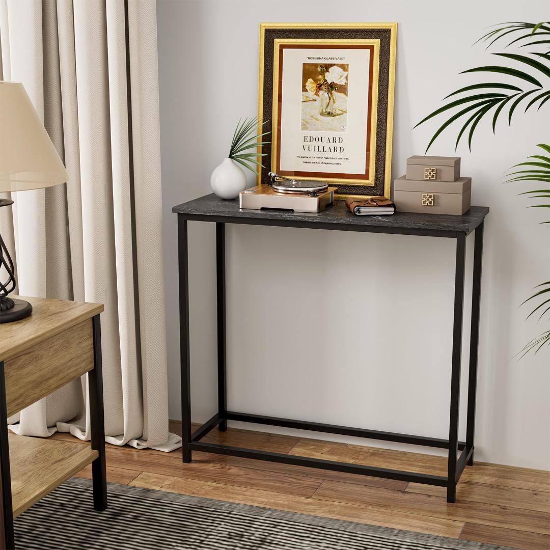 インテリアほどの高級感 コンパクトの玄関テーブル 大理石