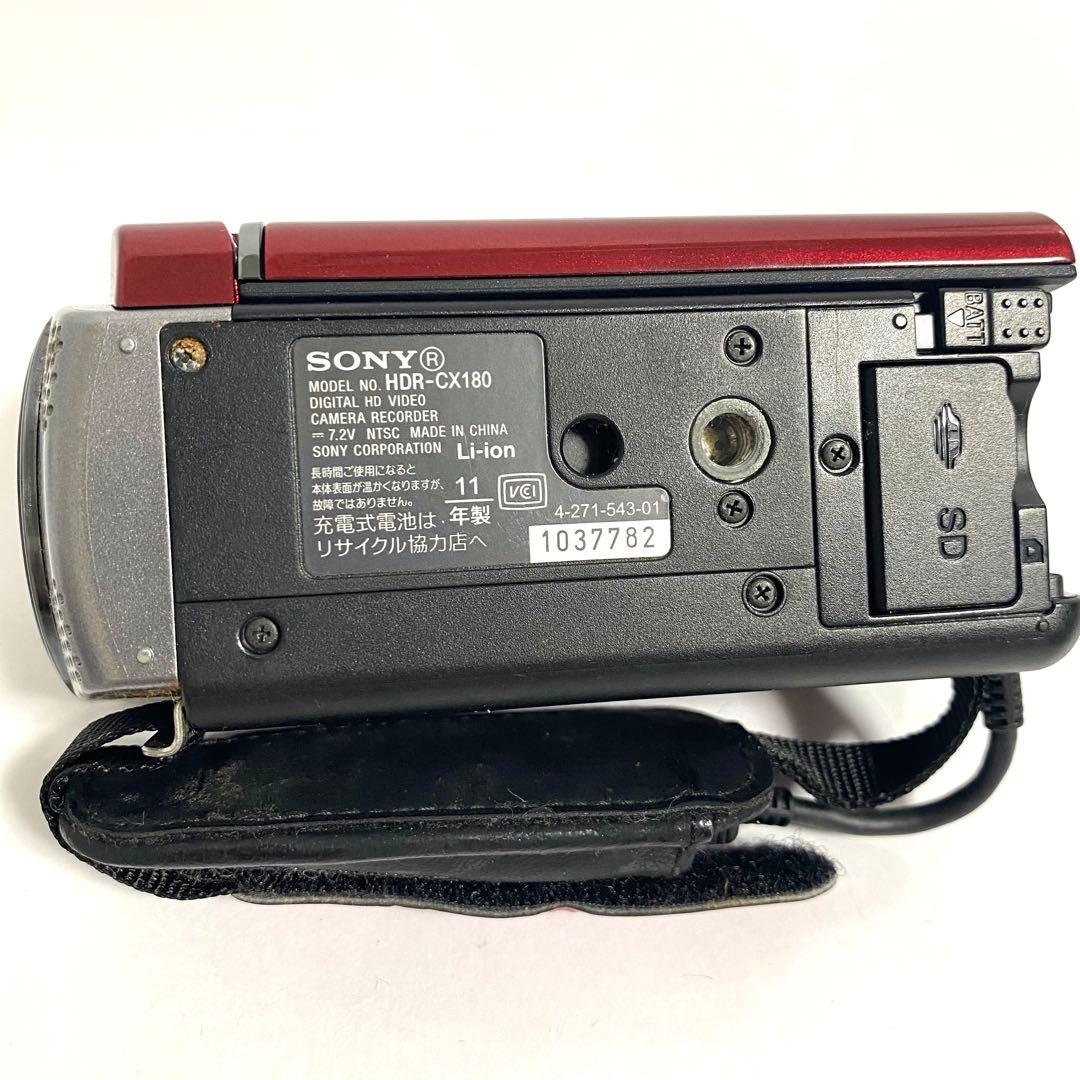 SONY HDC-CX180 ビデオカメラ レッド 本体 ケース付き