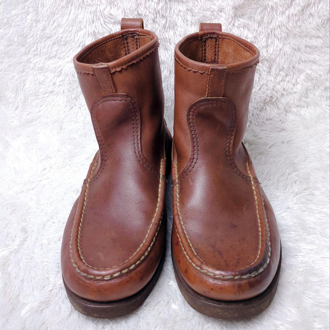 ラッセルモカシン ノックアバウト ブラウン ショートブーツ フェード感