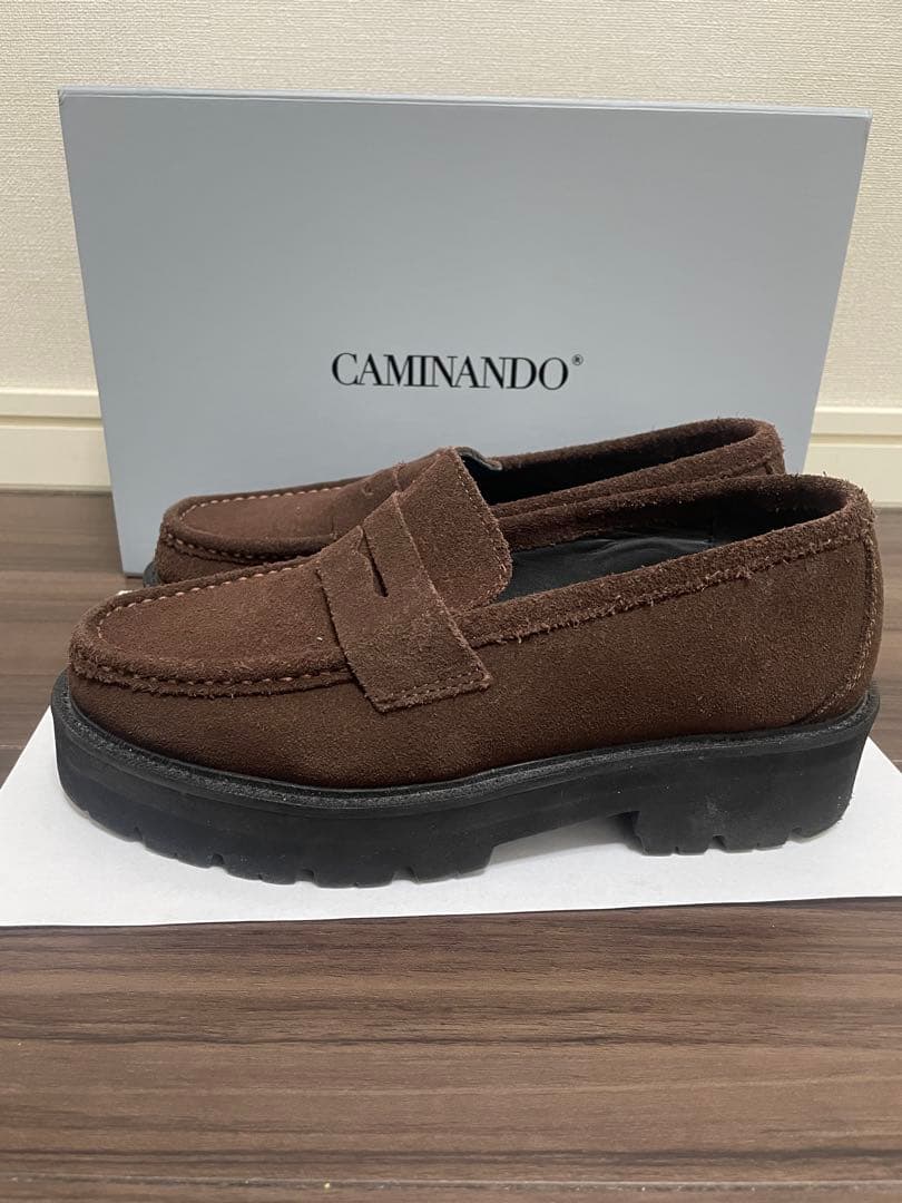 Deuxieme Classe CAMINANDO スエード厚底ローファー　37