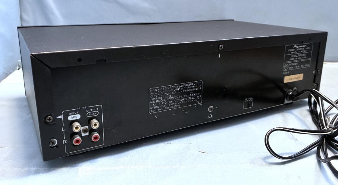 【動作OK！！】ダブルカセットデッキ　PIONEER　T-W01AR　②