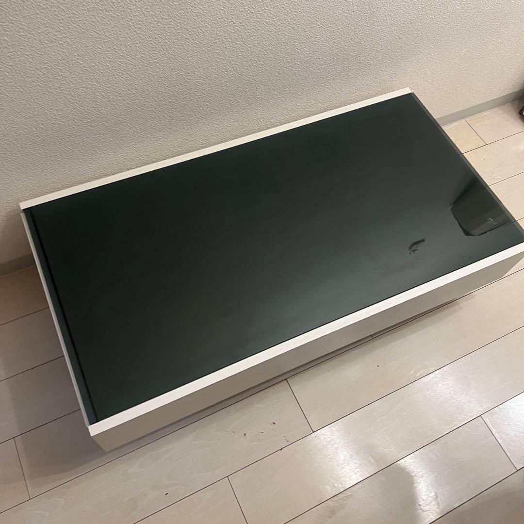 ホワイト木製センターテーブル 日本製