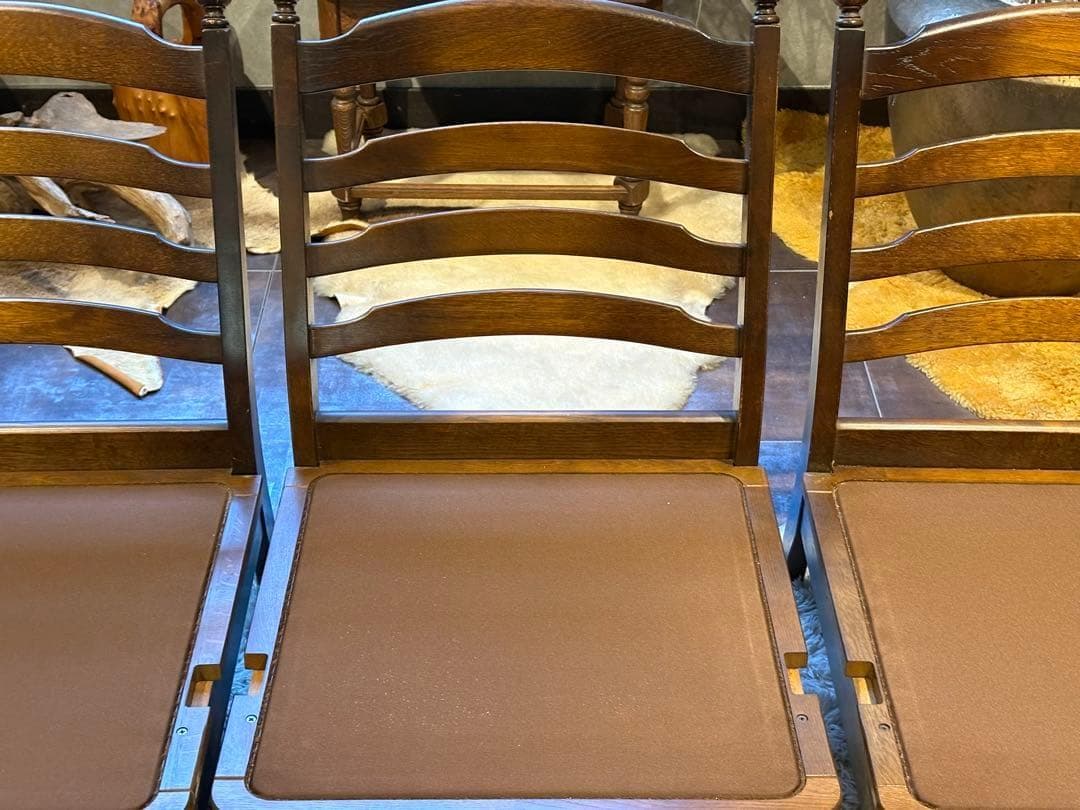 飛騨産業 キツツキマーク 3人掛けセパレートソファ オットマン ビンテージ RZ