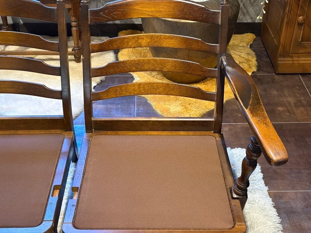 飛騨産業 キツツキマーク 3人掛けセパレートソファ オットマン ビンテージ RZ