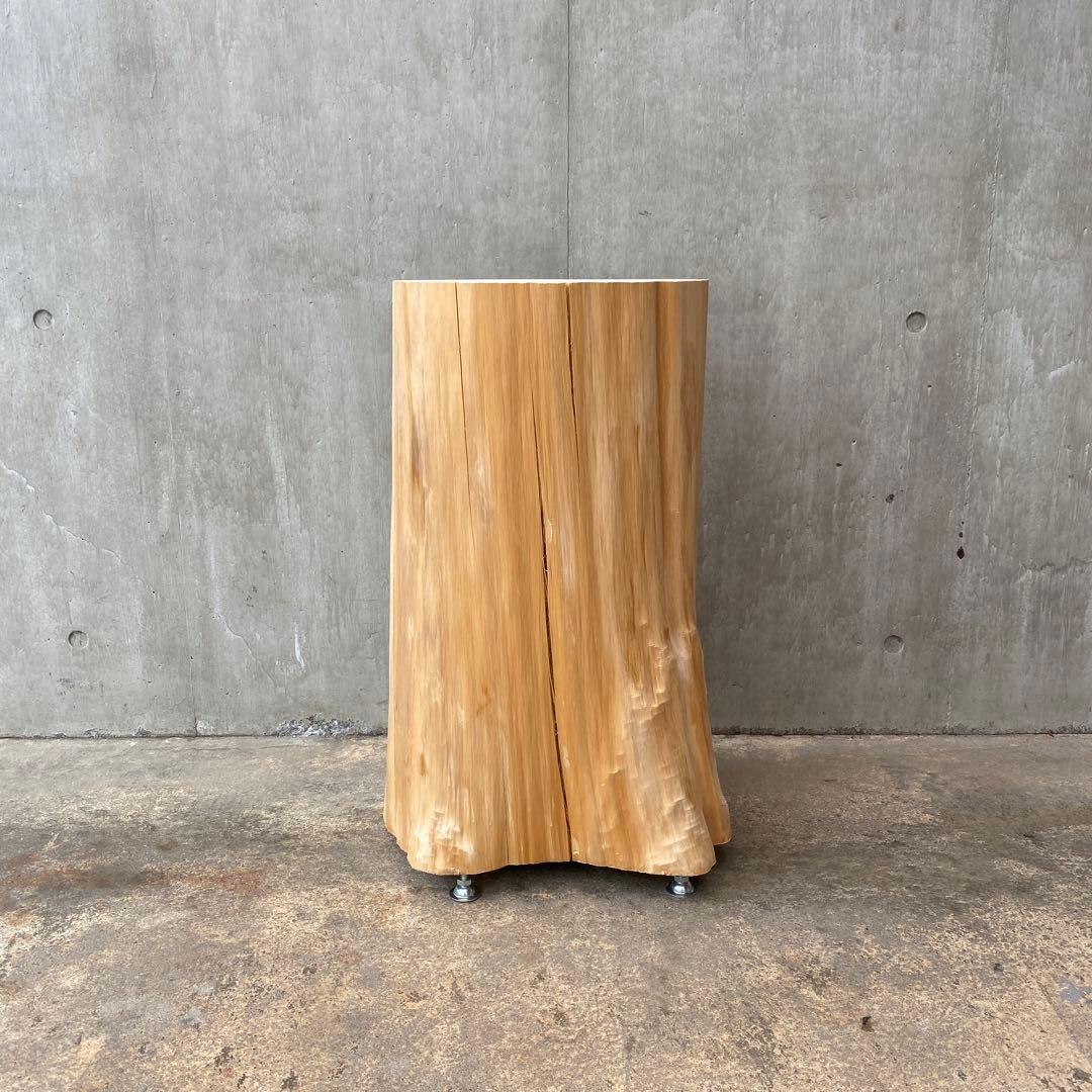 【ひのき切り株のスツール】丸太 椅子 サイドテーブル オブジェ インテリア 什器