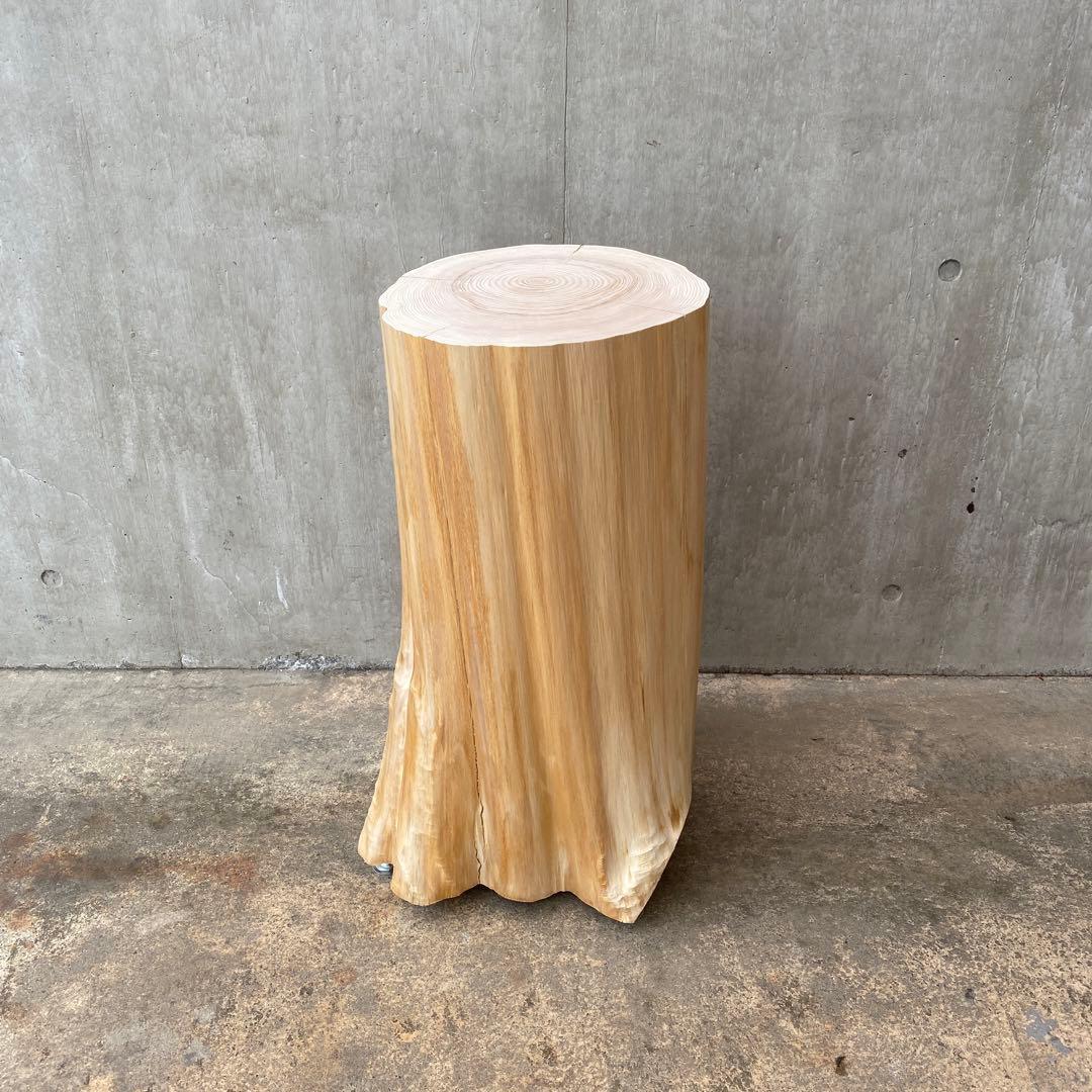 【ひのき切り株のスツール】丸太 椅子 サイドテーブル オブジェ インテリア 什器