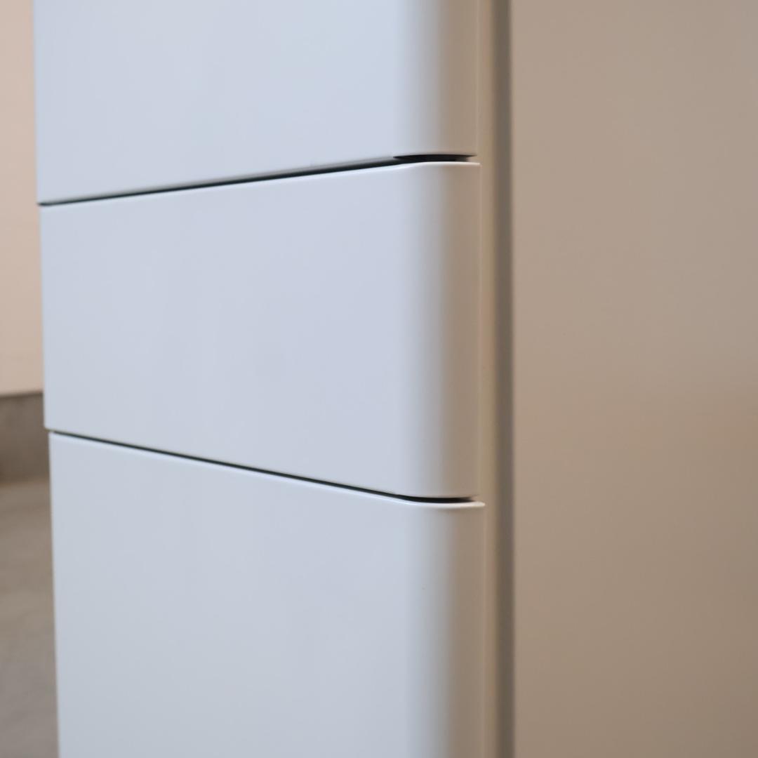 関家具 TORIA トリア スリムチェストワゴン コンパクト デスクワゴン 鍵付