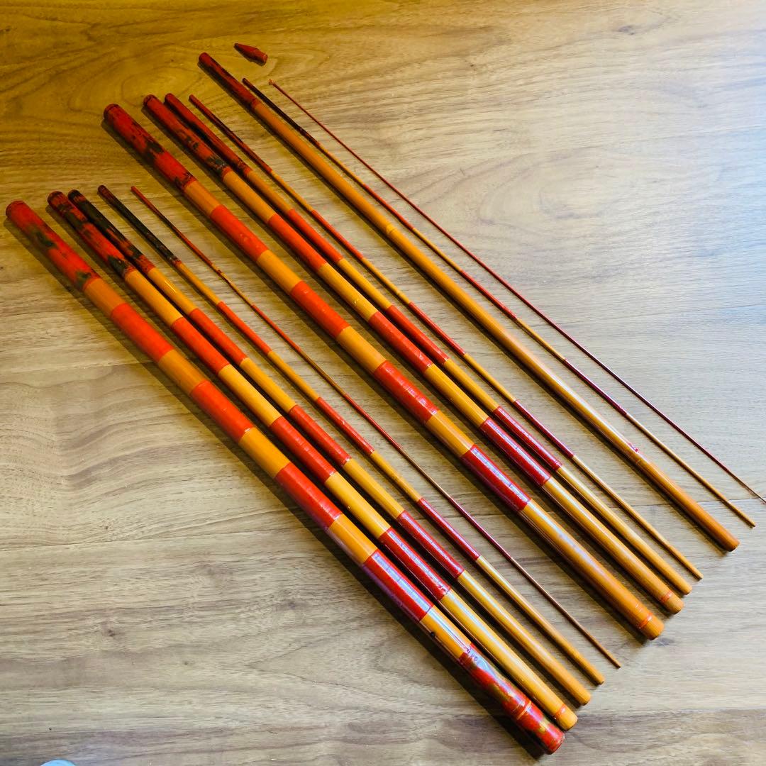 まとめて 在名有 へら竿 和竿 釣竿 竹竿ヘラ竿 竿掛け ロッド 詳細不明 〇タ