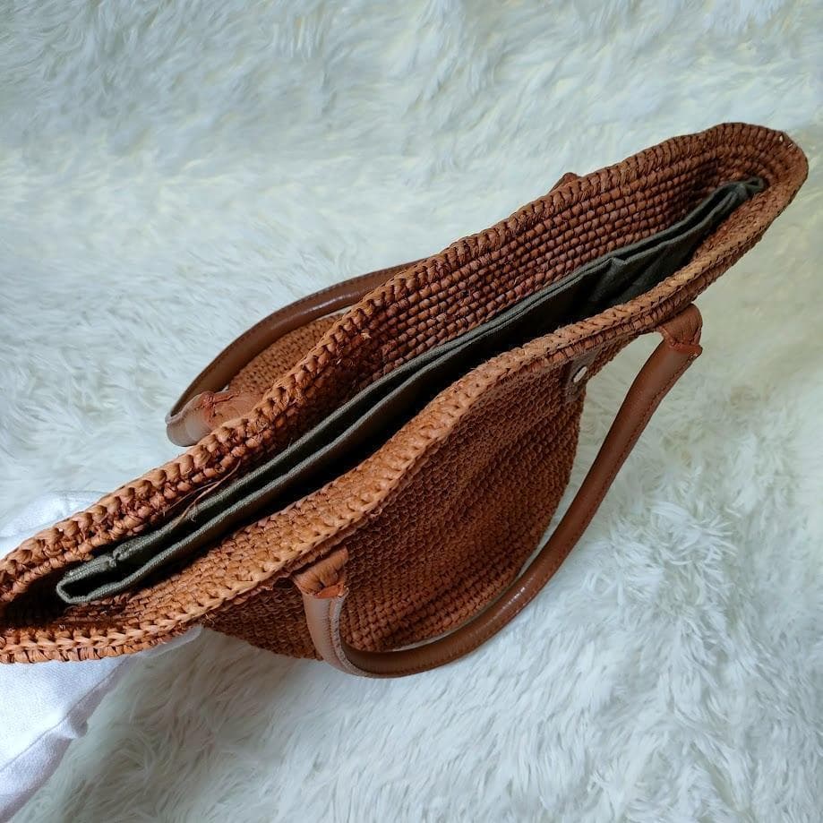 HELEN KAMINSKI ヘレンカミンスキー ラフィア トートバッグ