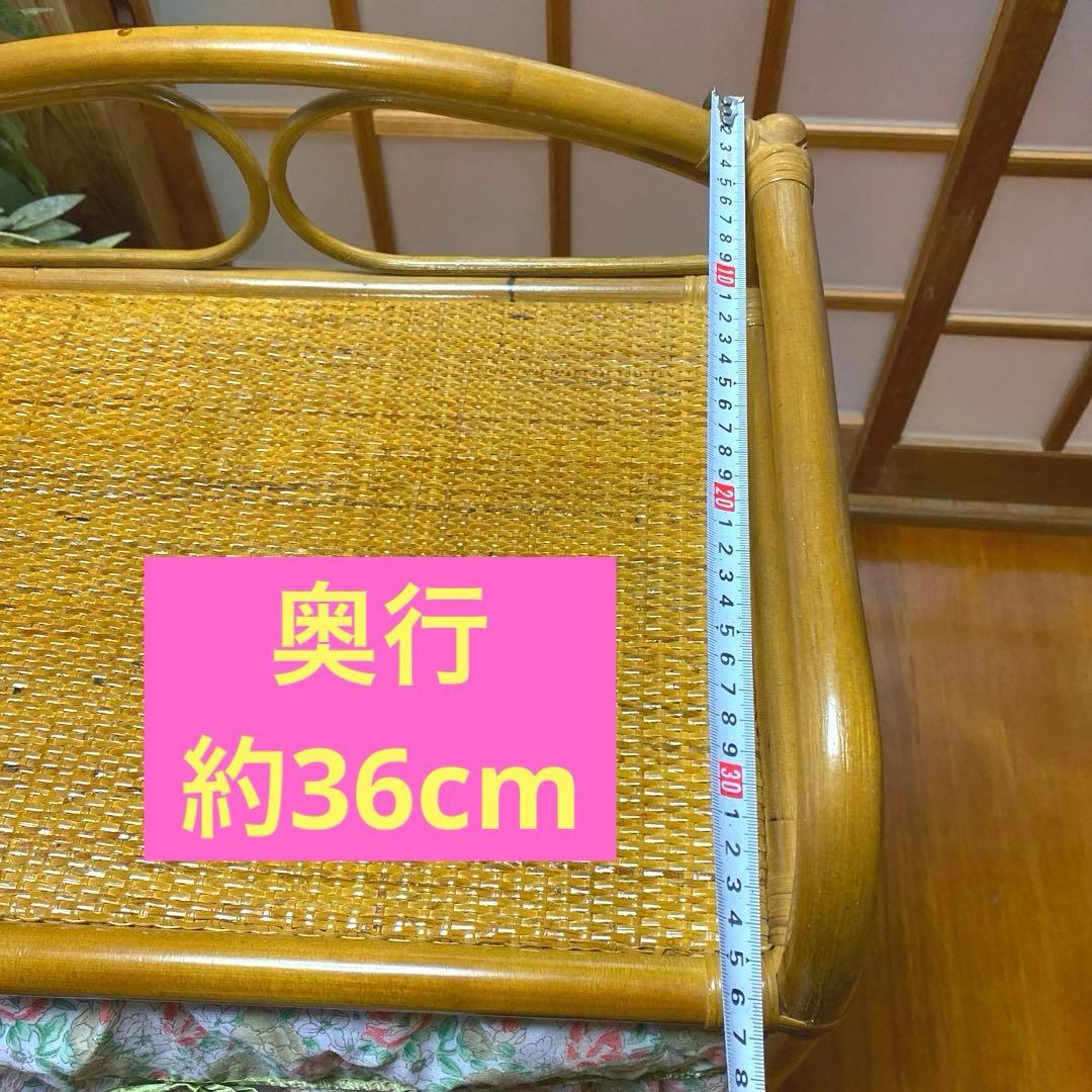 可愛いラタンチェスト5段籐家具レトロビンテージキャビネット収納キャスター付タンス