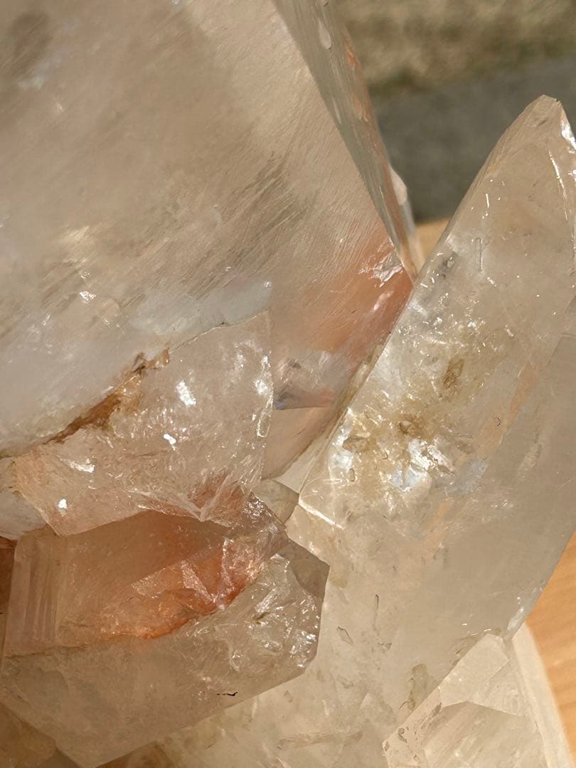 ファントムガーデン水晶天然石タンジェリンクォーツレインボー入　最高品質❗️希少価値