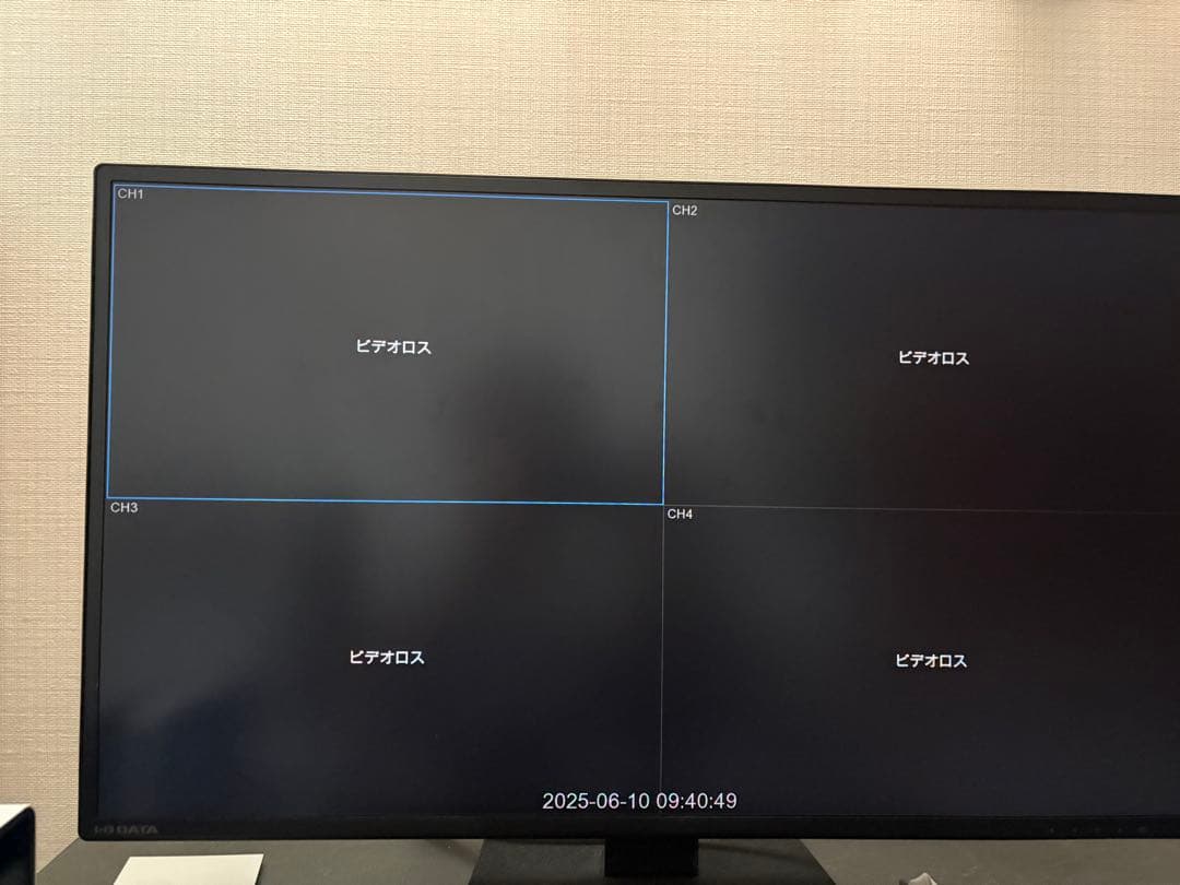 WTW ビデオレコーダー 4TB セット　カメラ　ケーブルセット不具合確認