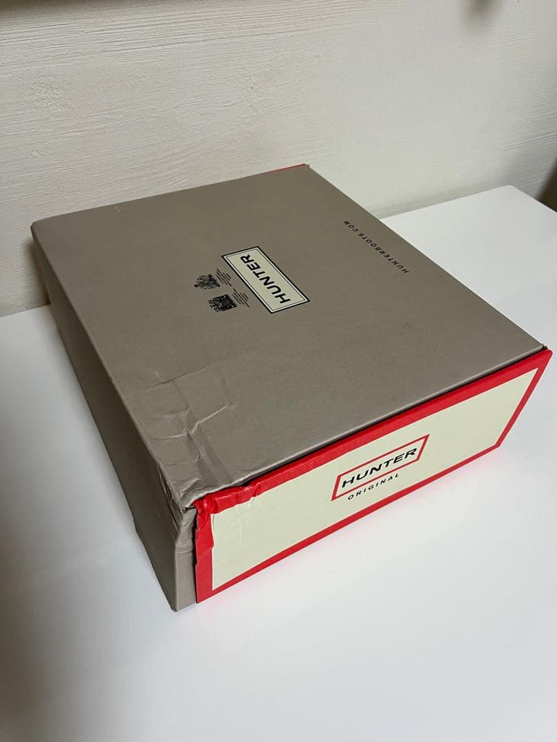 HUNTER レインブーツ リファインド グロス キルテッド チェルシー