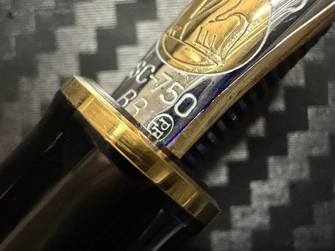未使用に近い ペリカン PF刻印 スーベレーン M800 緑縞 BB 万年筆
