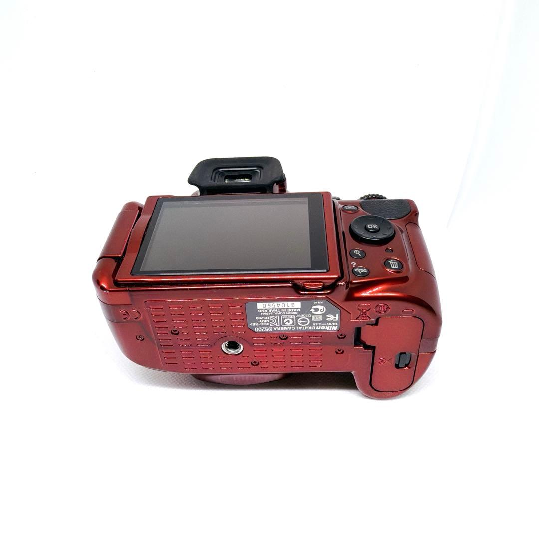 ❤️超新品級❤️一眼レフ❤️Nikon D5200 レッド❤️希少カラー
