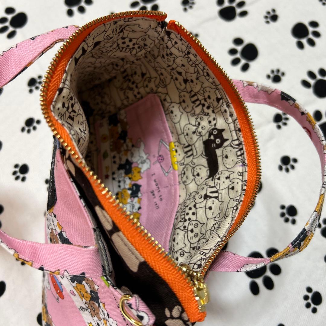 ハンドメイド デカネコキーホルダーチャームセット