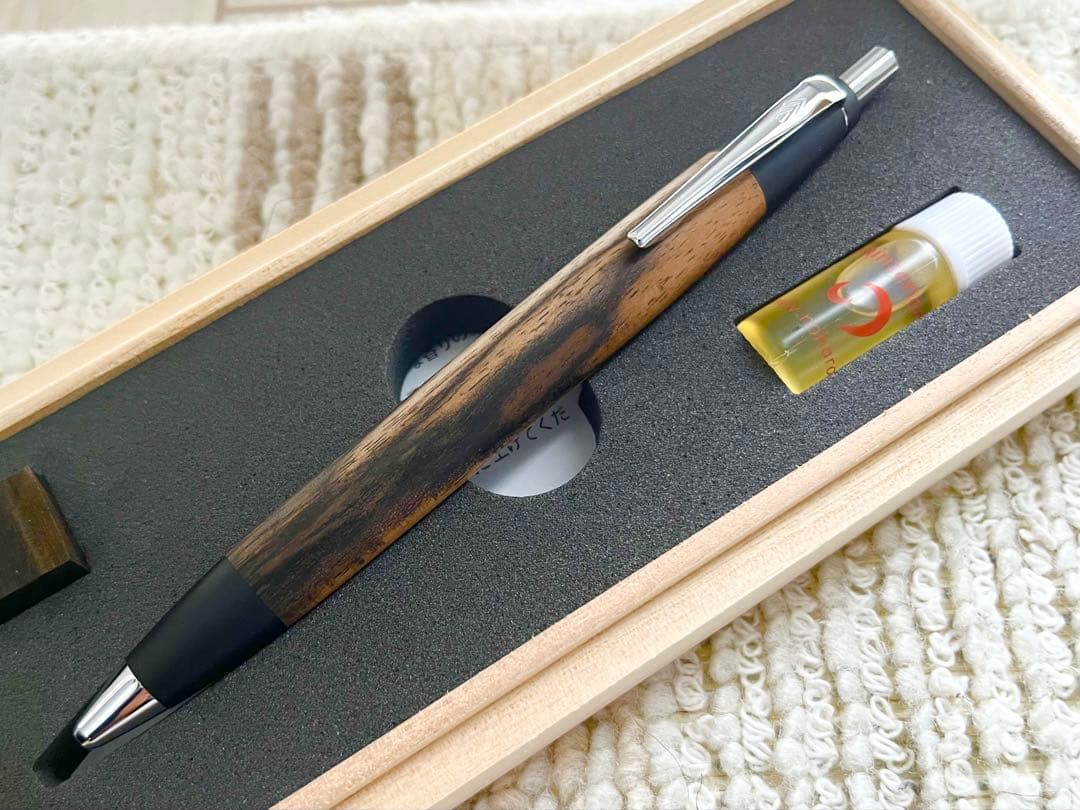 野原工芸　特上黒柿　スタンダードボールペン