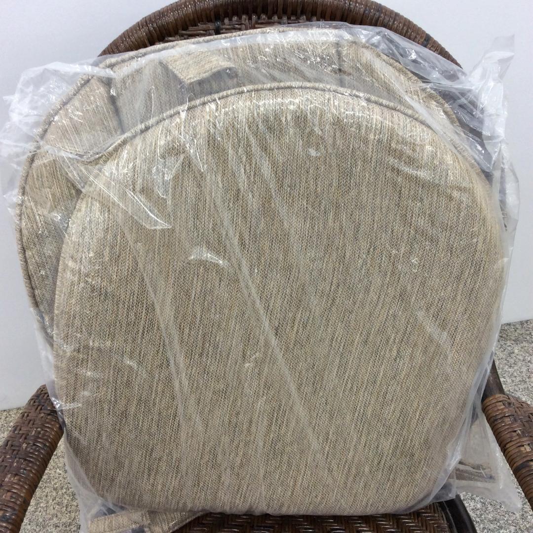 未使用品 カザマ オリッサ ハイバックシーベルチェア ラタン 回転式 ２