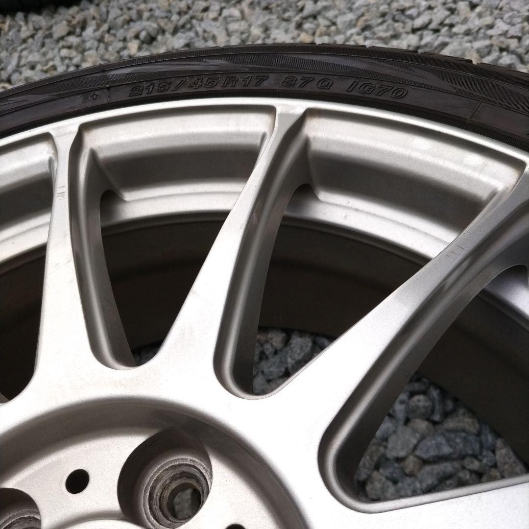 2本セット　215/45R17 スタッドレスタイヤ　ホイールセット➀