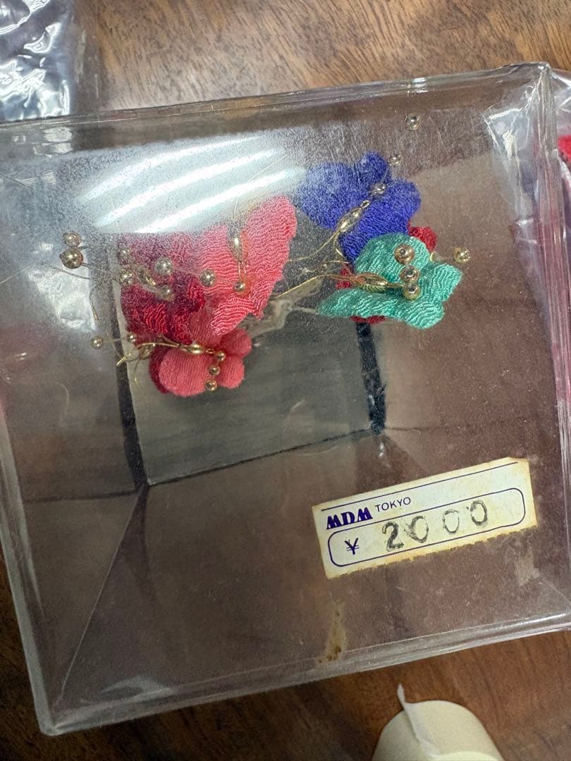 七五三 着物セット 蝶の刺繍付き　緑　7歳　女の子