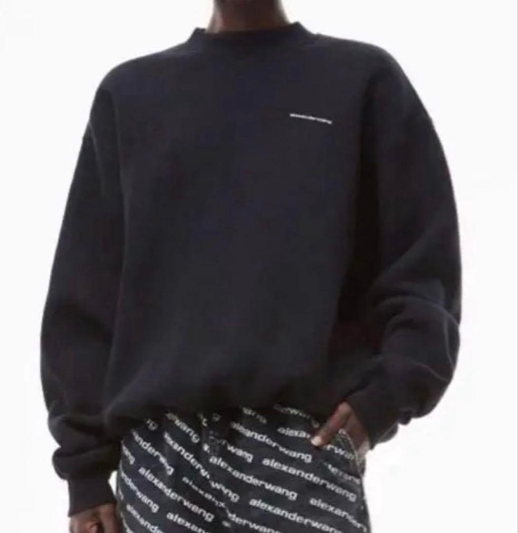 アレキサンダーワン セットアップ ロゴ スウェット ブラック XS