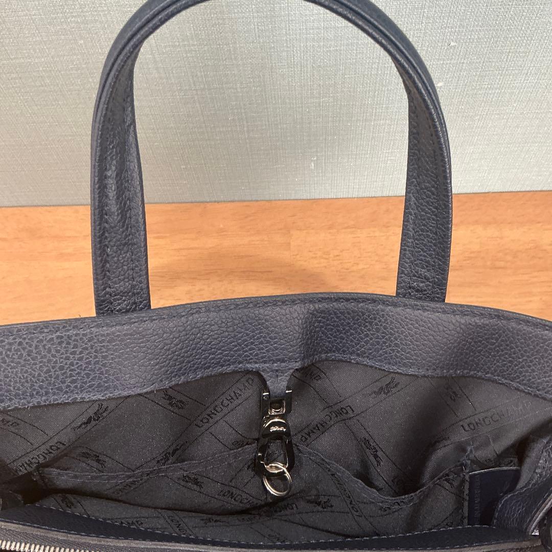 新品同様/ロンシャン/ネイビー/ハンドバッグ