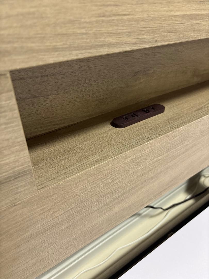 【引取、配送地域限定】RASIK ダブルベッドフレーム グレージュ