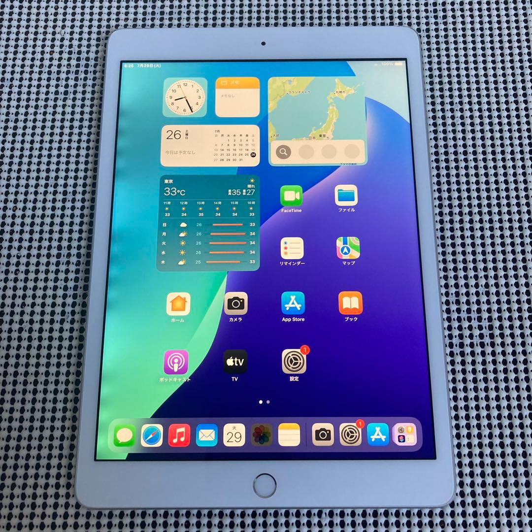 568 外観美品☆電池ほぼ新品☆iPad7第7世代 128GB SIMフリー☆