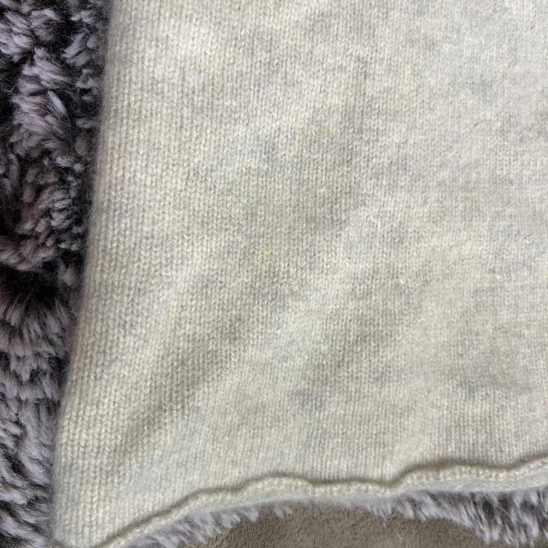 エバムエバ evam eva vieカシミア100スヌードライトグレー