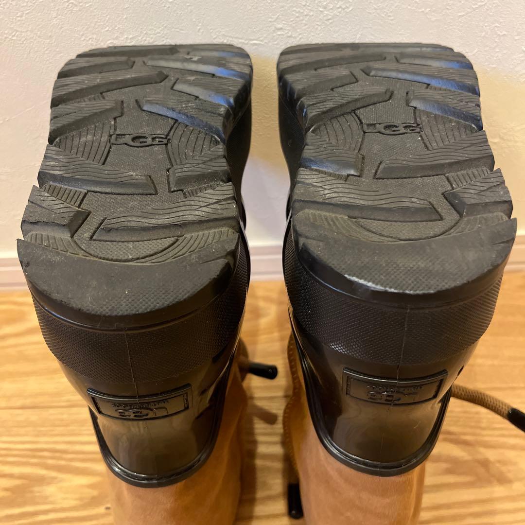 美品✨UGG レインクラウドレース　レインブーツ　ブラウン