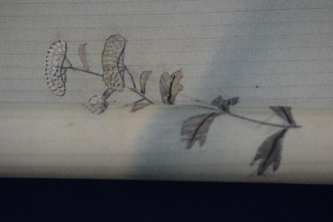 作者不詳/扇面人物図/土佐絵/掛軸☆宝船☆Z-187