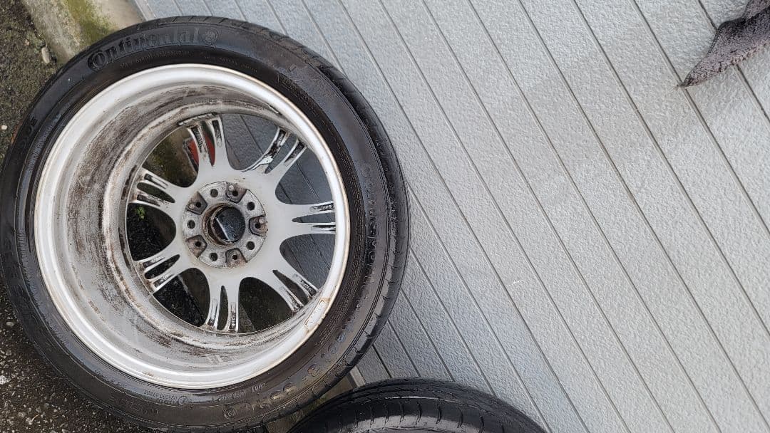  M スポーツ18インチ ホイールセット タイヤ付き5シリーズから取り外し